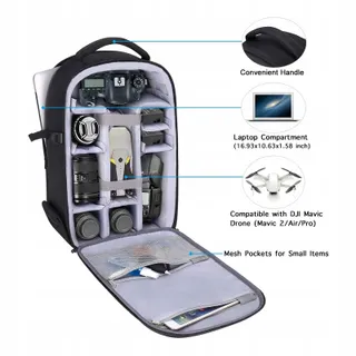MOSISO Waterdichte Camerarugzak DSLR SLR met Laptopvak — miniatuur 2