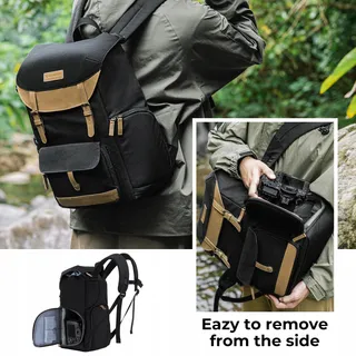 K&F CONCEPT Camerarugzak Rolltop Laptop 15 Inch SLR — miniatuur 3