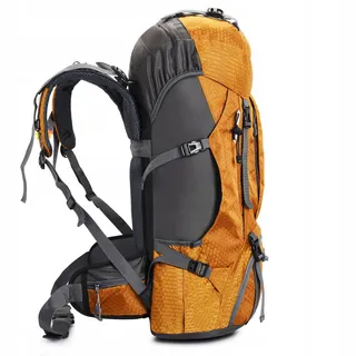 BSEASH Wandelrugzak 60L Waterdicht Licht Regenhoes Goud — miniatuur 9