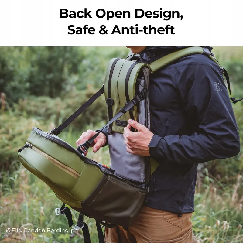 K&F CONCEPT Camerarugzak 20L Laptopvak 15-15,6" — foto 4