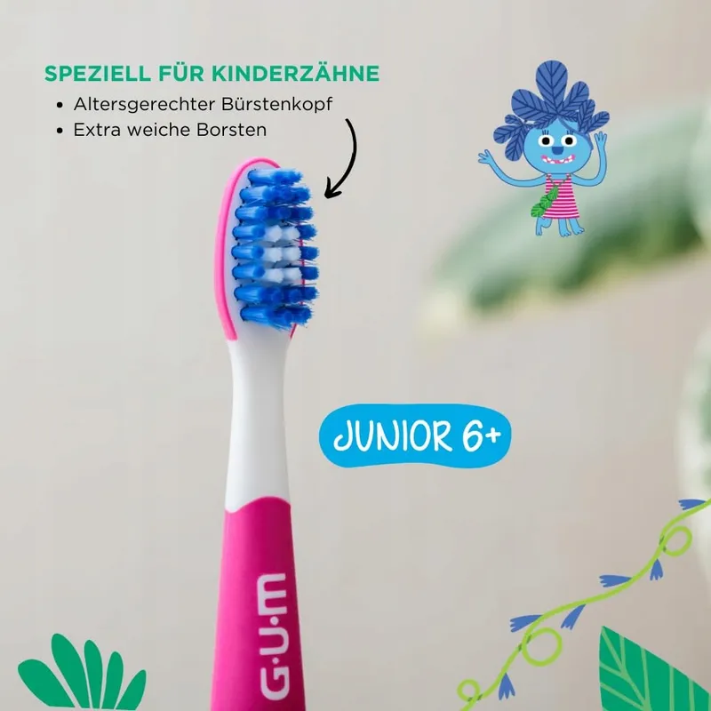 GUM Playbrush Junior Elektrische Tandenborstel Kinderen 6+ Roze — foto 6