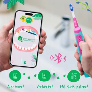 GUM Playbrush Junior Elektrische Tandenborstel Kinderen 6+ Roze — miniatuur 5