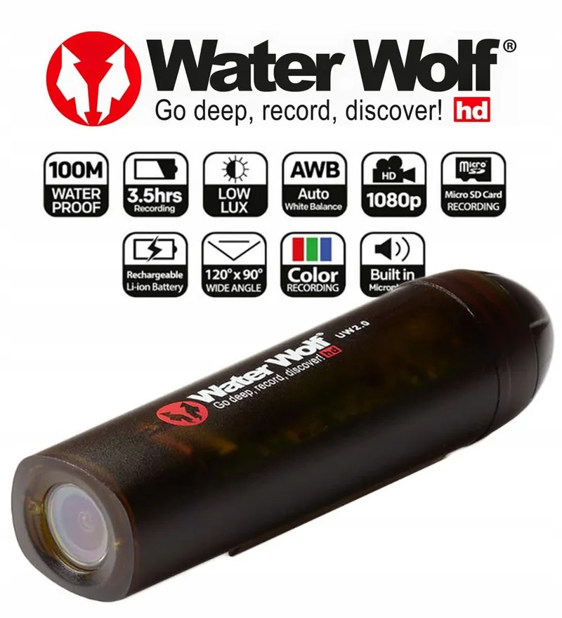 WATERWOLF 2.0 WiFi Onderwatercamera Voor Vissen 1080p HD 120 100m — foto 2