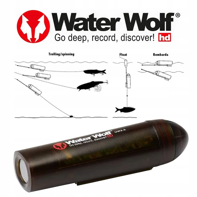 WATERWOLF 2.0 WiFi Onderwatercamera Voor Vissen 1080p HD 120 100m — foto 3