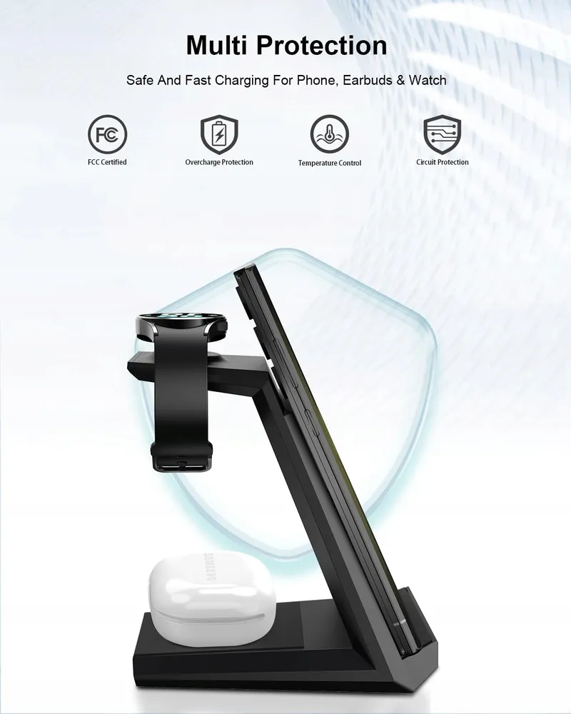 NANAMI Inductief Laadstation 3-in-1 Samsung Galaxy Watch Buds — foto 7