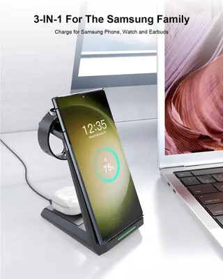 NANAMI Inductief Laadstation 3-in-1 Samsung Galaxy Watch Buds — miniatuur 2