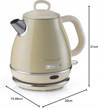 ARIETE Vintage Waterkoker 2868 Draadloos 1L 1600W Beige — miniatuur 6