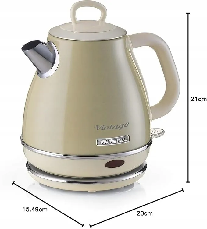 ARIETE Vintage Waterkoker 2868 Draadloos 1L 1600W Beige — foto 6