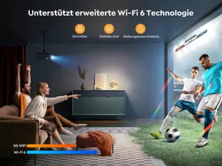 YABER K2s 4K Projector Android TV 11 Dolby JBL WiFi6 300 Inch — miniatuur 2