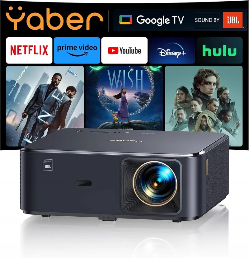YABER K2s 4K Projector Android TV 11 Dolby JBL WiFi6 300 Inch — foto 1