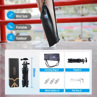 SIRUI AM203 Mini Statief Aluminium 360° Camera 15kg — miniatuur 8