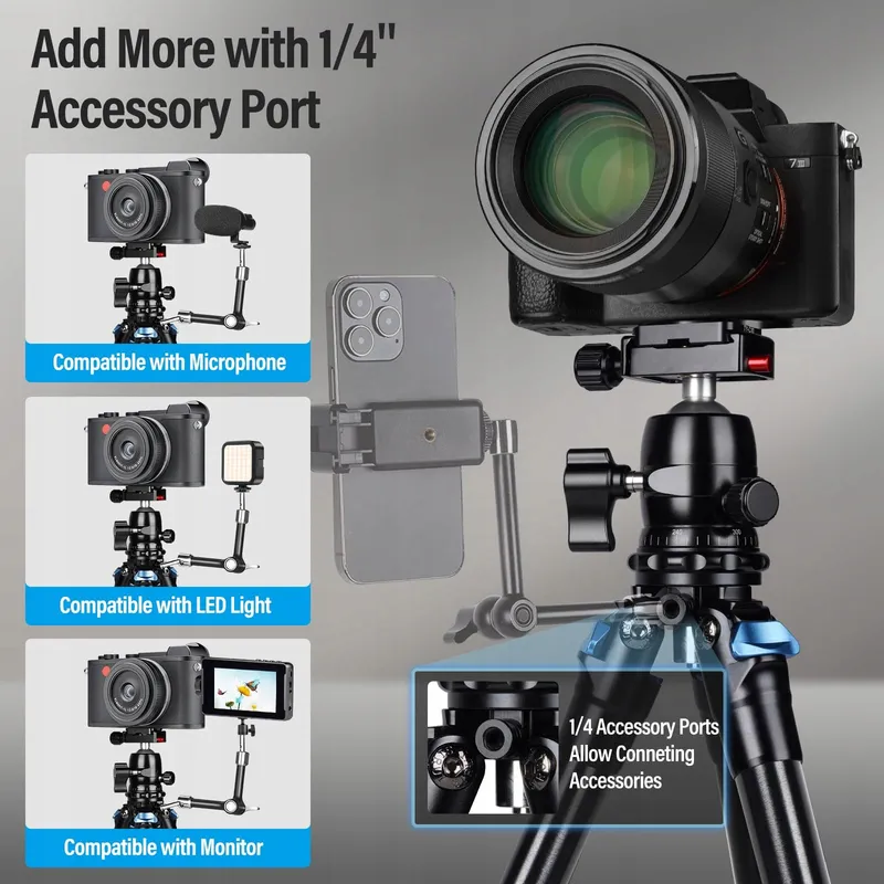 SIRUI AM203 Mini Statief Aluminium 360° Camera 15kg — foto 6