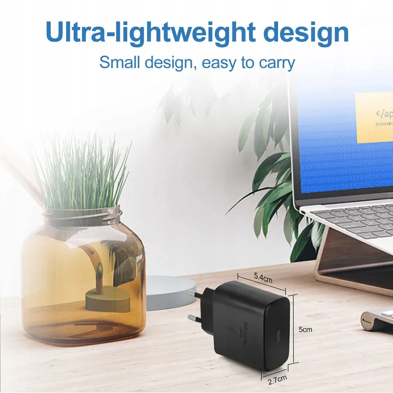 MORELOCO Snellader USB C 25W Met Kabel 2M Voor Galaxy En iPhone — foto 5
