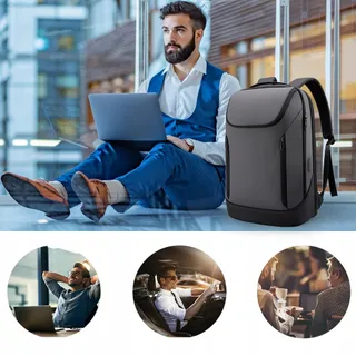 BANGE Business Rugzak Waterdicht 156 Cal Laptop USB Reizen — miniatuur 6