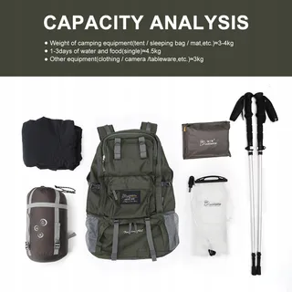 MOUNTAINTOP Trekkingrugzak 40L Heren Dames — miniatuur 9