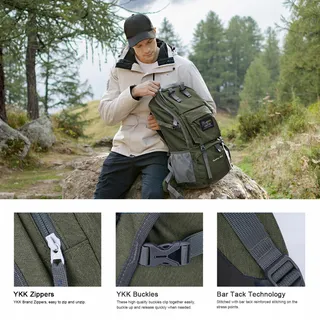 MOUNTAINTOP Trekkingrugzak 40L Heren Dames — miniatuur 8