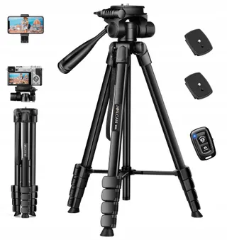 JOILCAN Statief 171cm Afstandssluiter Telefoonhouder iPhone Samsung — miniatuur 1