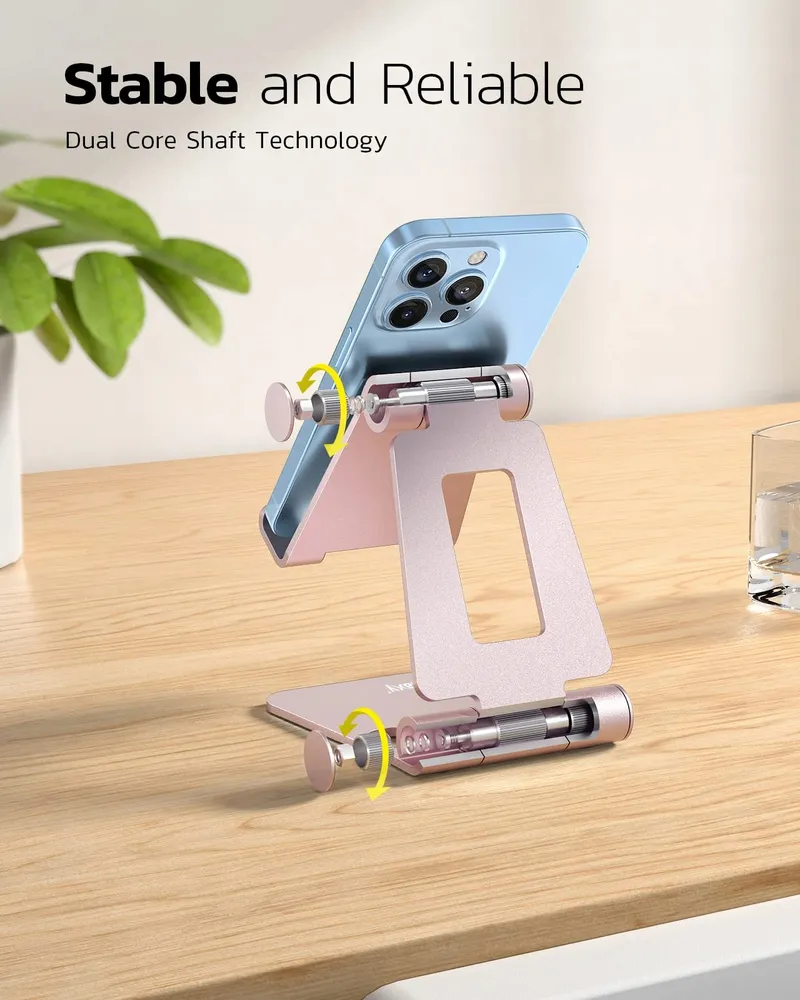 NULAXY Verstelbare Aluminium Telefoonstandaard Compatibel Met iPhone — foto 3