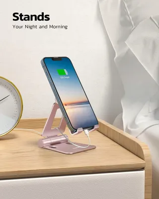 NULAXY Verstelbare Aluminium Telefoonstandaard Compatibel Met iPhone — miniatuur 2