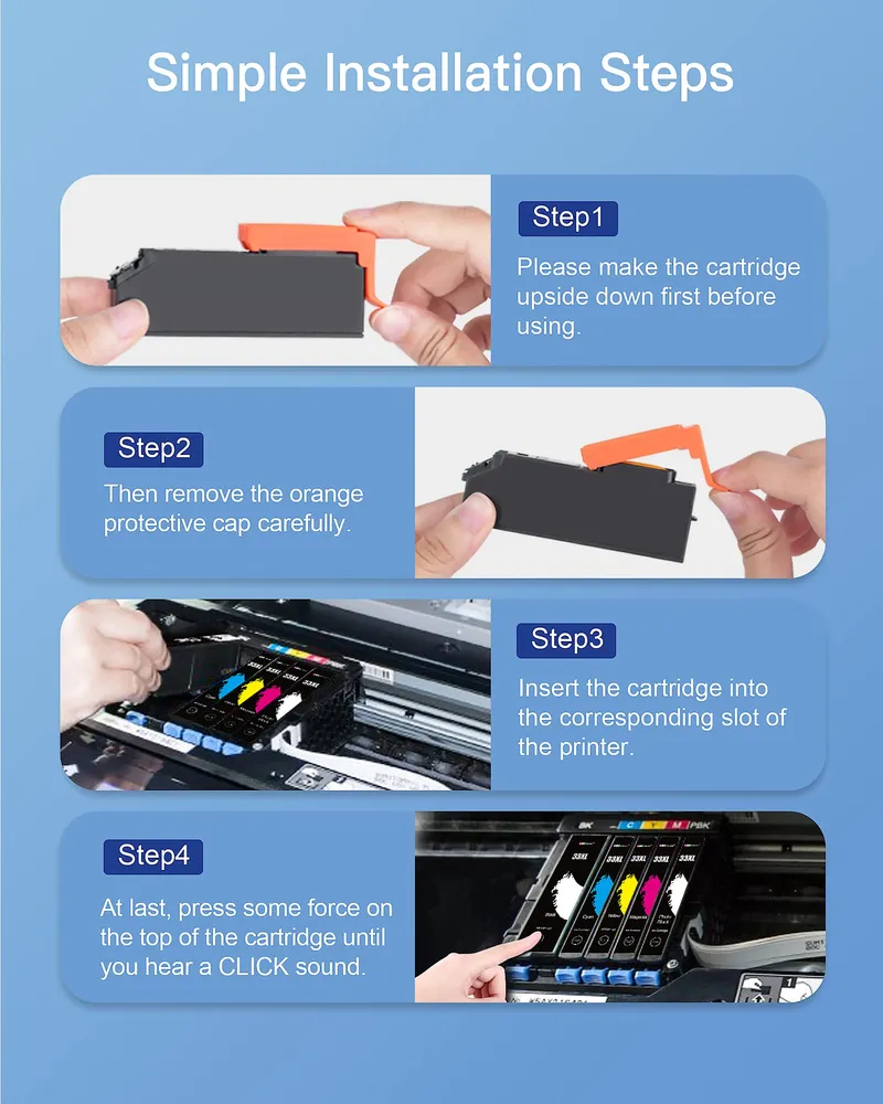 GPC IMAGE Inktset Epson 33XL XP-540 XP-830 15 Stuks — foto 5