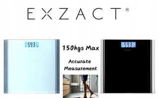 EXZACT Digitale Badkamerweegschaal 180kg LCD Wit — miniatuur 9