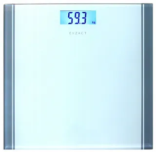 EXZACT Digitale Badkamerweegschaal 180kg LCD Wit — miniatuur 1