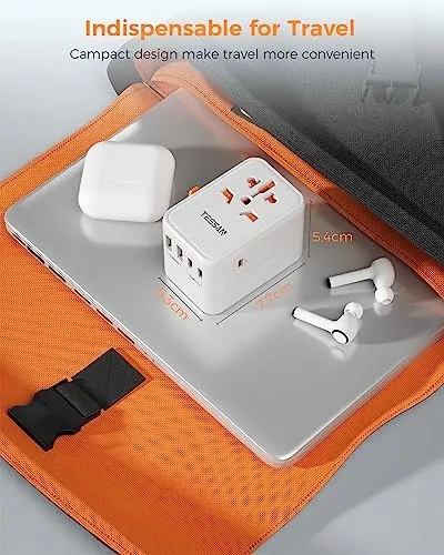 TESSAN GaN Reisadapter 65W Snelladen USB USB C Universeel — foto 7