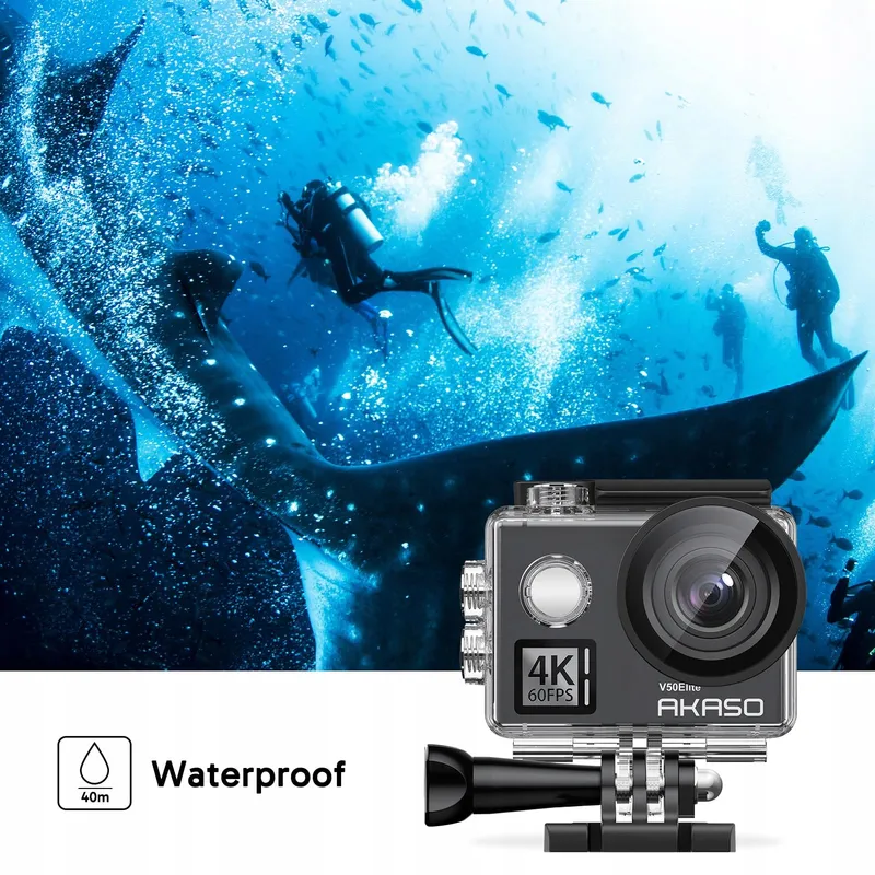 AKASO Actiecamera 4K 60FPS 40M Onderwater 20MP WiFi Touchscreen — foto 6