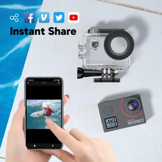 AKASO Actiecamera 4K 60FPS 40M Onderwater 20MP WiFi Touchscreen — miniatuur 8
