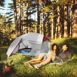 BESSPORT Camping Tent 2-Persoons Licht Waterdicht 4 Seizoenen — miniatuur 6