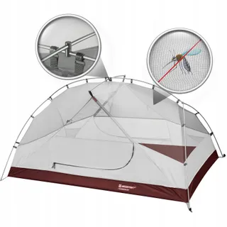 BESSPORT Camping Tent 2-Persoons Licht Waterdicht 4 Seizoenen — miniatuur 4