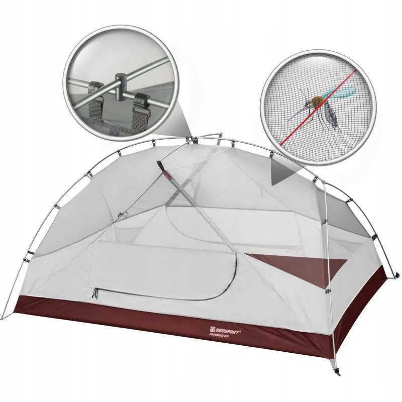 BESSPORT Camping Tent 2-Persoons Licht Waterdicht 4 Seizoenen — foto 4