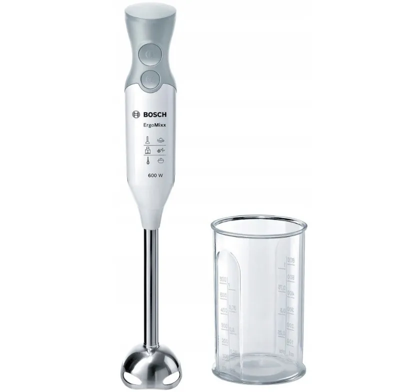 BOSCH ErgoMixx MSM66110 Staafmixer 600W 2 Snelheden Wit Grijs — foto 13