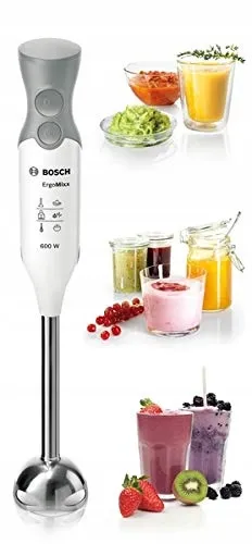 BOSCH ErgoMixx MSM66110 Staafmixer 600W 2 Snelheden Wit Grijs — foto 6