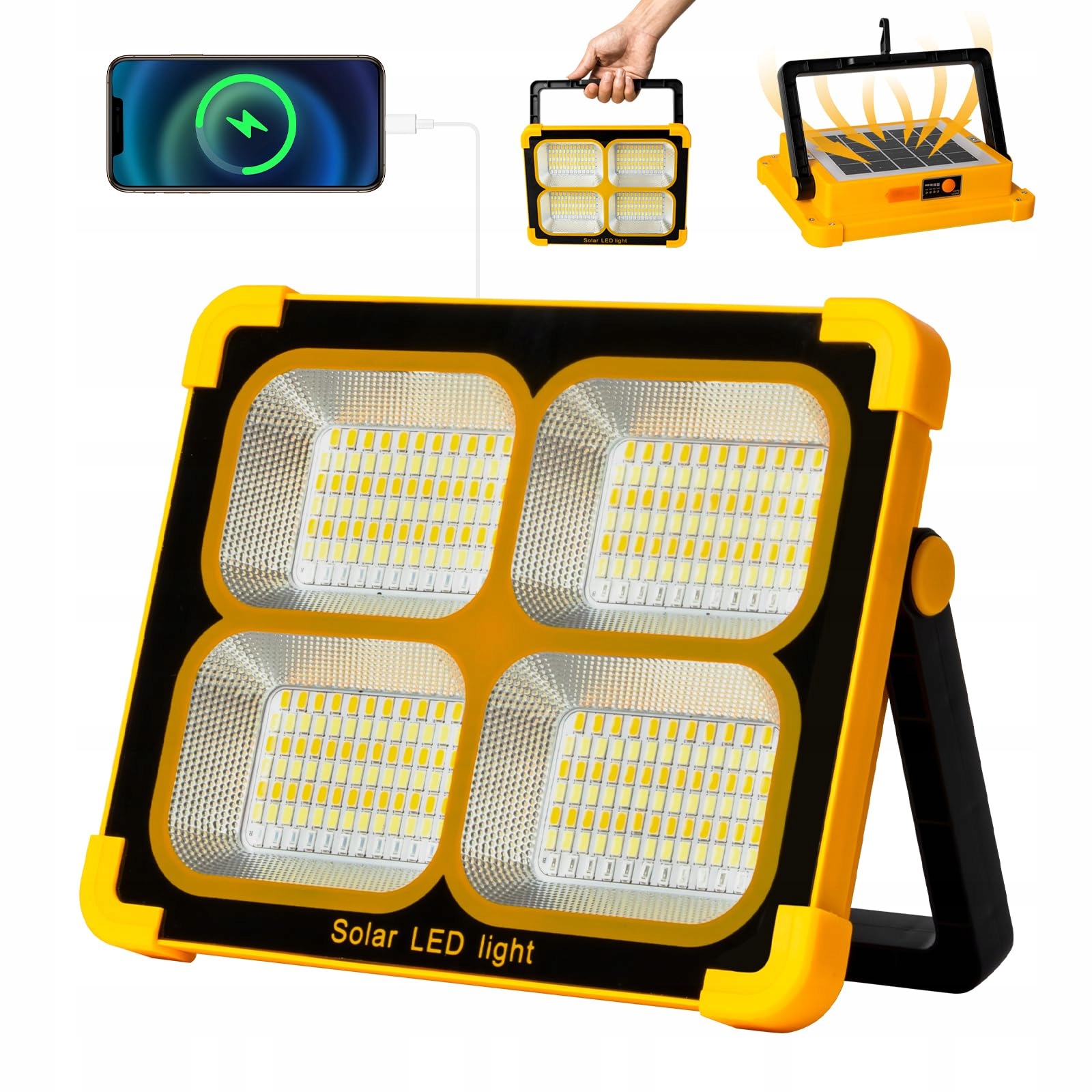 NULMVIC LED Solar Werklamp 100W 10000LM Draagbaar Oplaadbaar