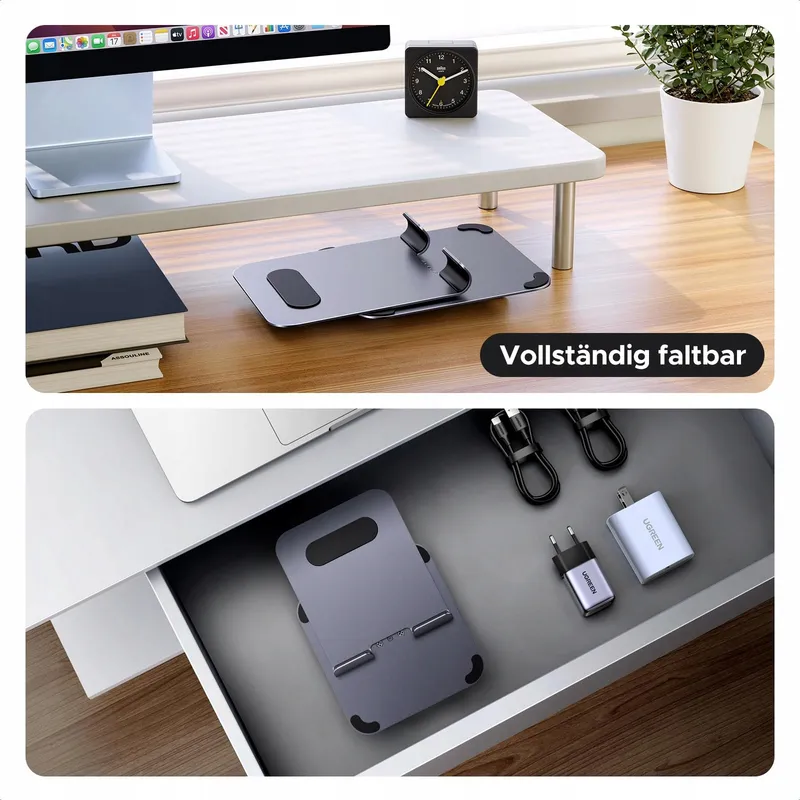 UGREEN Tabletstandaard 360 Draaibaar Verstelbaar Compatibel iPad iPhone — foto 6