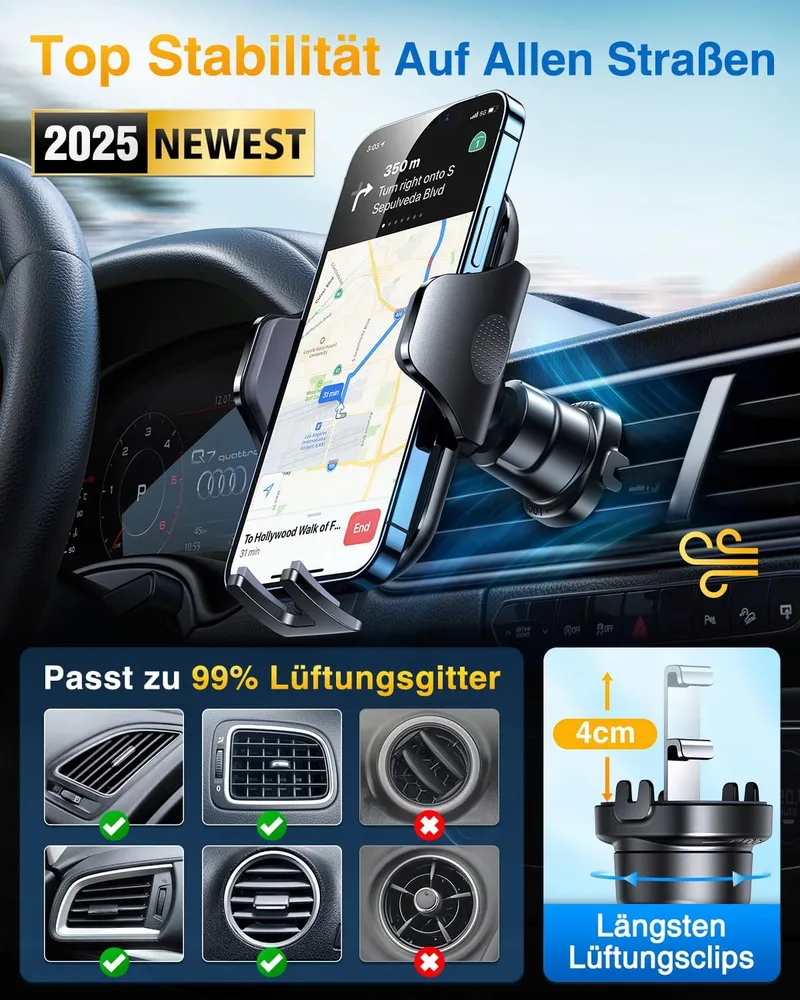 VANMASS Autohouder 360° iPhone 16 Pro Max S24 — foto 6