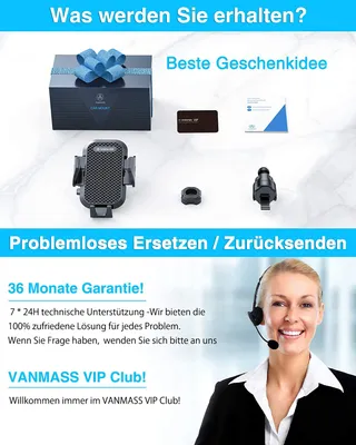 VANMASS Autohouder 360° iPhone 16 Pro Max S24 — miniatuur 7