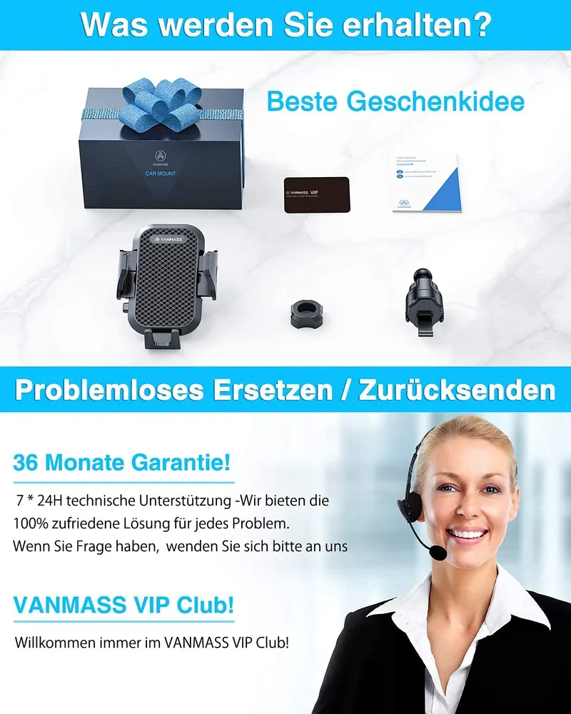 VANMASS Autohouder 360° iPhone 16 Pro Max S24 — foto 7
