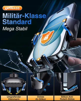 VANMASS Autohouder 360° iPhone 16 Pro Max S24 — miniatuur 3
