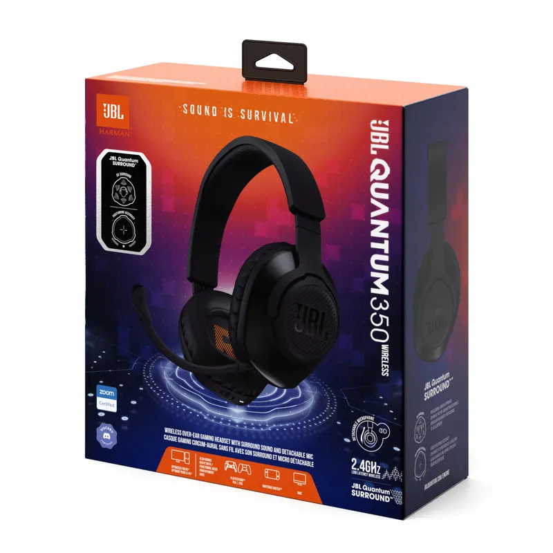 JBL Quantum 350 Draadloze Gaming Headset USB-C QuantumSurround — foto 3