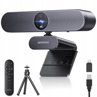 DEPSTECH DW50 Pro Webcam 4K Ultra HD Microfoon Zoom Autofocus PC Mac — miniatuur 1