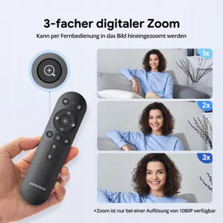 DEPSTECH DW50 Pro Webcam 4K Ultra HD Microfoon Zoom Autofocus PC Mac — miniatuur 3