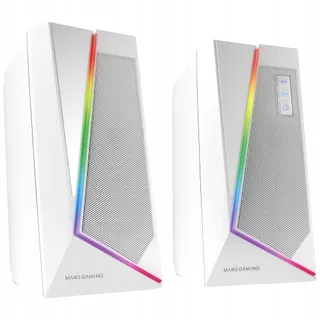 MARS GAMING MSCUBEW Compacte RGB Speakers Gamers — miniatuur 1