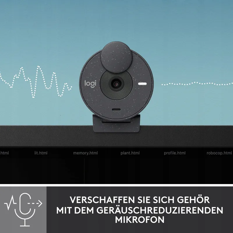 LOGITECH Brio 300 Webcam Full HD Microfoon USB-C Grafiet — foto 4