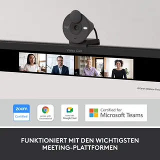 LOGITECH Brio 300 Webcam Full HD Microfoon USB-C Grafiet — miniatuur 8