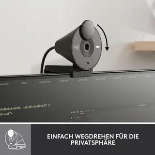LOGITECH Brio 300 Webcam Full HD Microfoon USB-C Grafiet — miniatuur 6