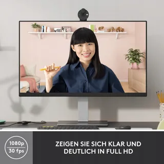 LOGITECH Brio 300 Webcam Full HD Microfoon USB-C Grafiet — miniatuur 2