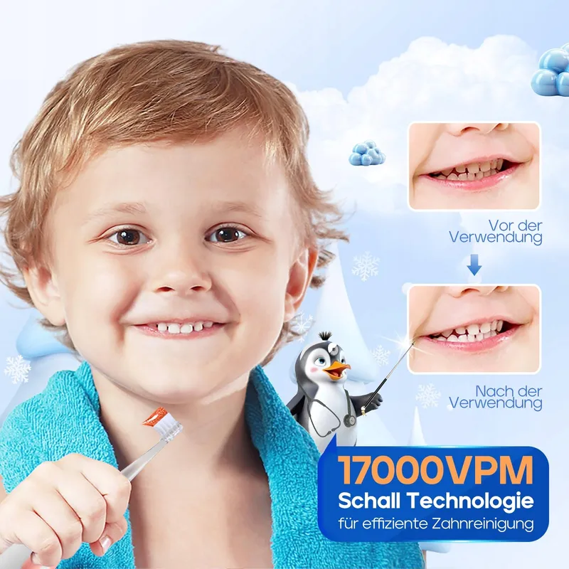 SEAGO Elektrische Tandenborstel Voor Kinderen LED IPX7 2 Minuten Timer — foto 9