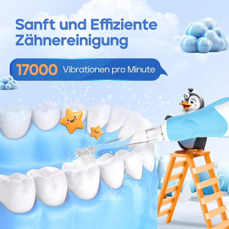 SEAGO Elektrische Tandenborstel Voor Kinderen LED IPX7 2 Minuten Timer — foto 3